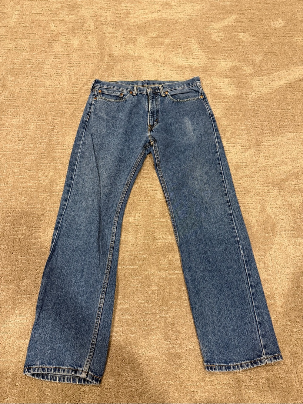 Levi & Strauss 505 Mens Jeans 34x32 Denim Blue Jeans
